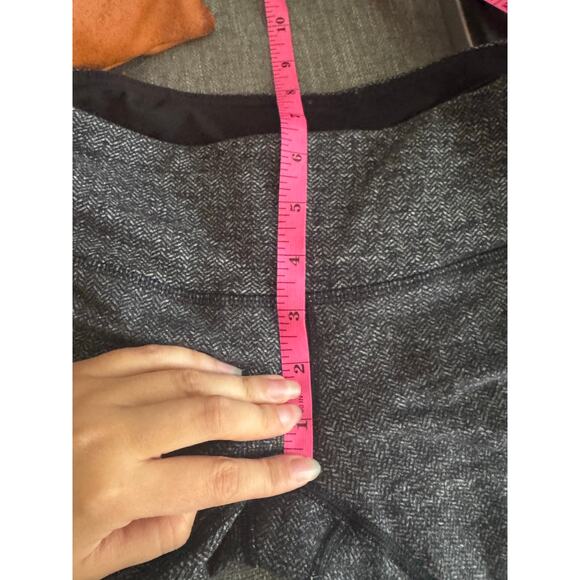 Lululemon Wunder Under High-Rise Herringbone Leggings Black White Size 4 EUC - Picture 3 of 7